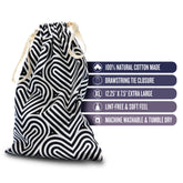 Blush Novelties The Collection Embrace Cotton Toy Storage Bag Vibrator Accessories